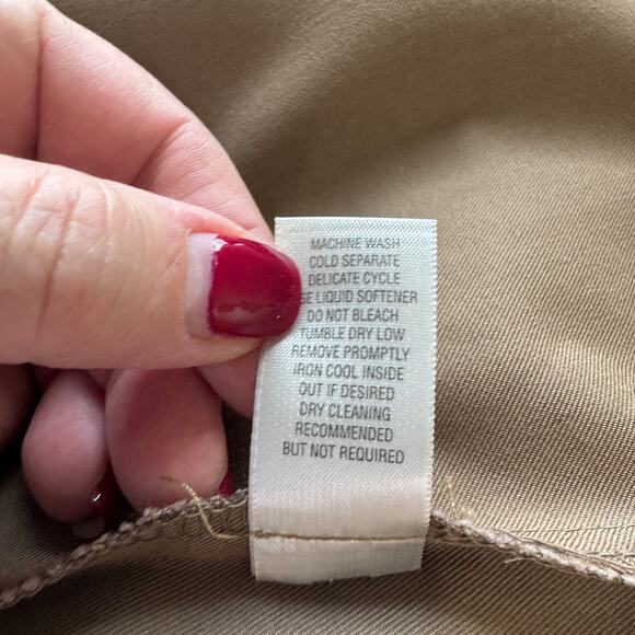 NWT CJ Banks Size 24 Midi Skirt A-Line Tan Women's Modest Career Western - Picture 10 of 10